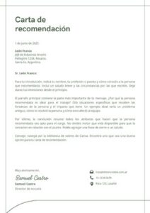 Carta de recomendación thumbnail