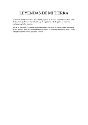 Thumbnail for Leyendas De Mi Tierra La Coca