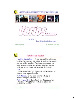 Thumbnail for Medidas EléCtricas Y Errores