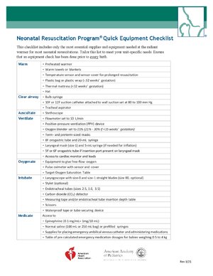 Thumbnail for NRP 8th Ed ITK Quick Equip CHKLST