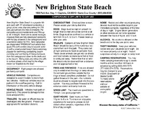 New Brighton State Beach Campground Map thumbnail