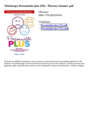 Thumbnail for Personnalitc3a9 Plus Ne