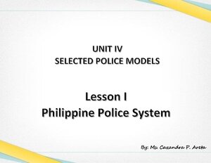 Philippines Policing System thumbnail