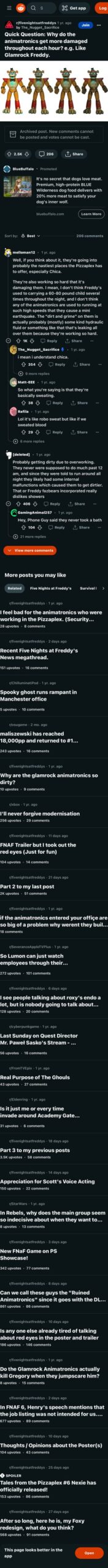 Thumbnail for Quick Question Why Do The Animatronics Get More Damaged Throughout Each Hour E.G. Like Glamrock Freddy