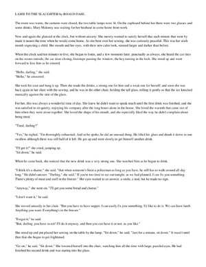 Thumbnail for Short Story Lamb To The Slaughter