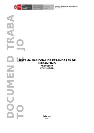 Thumbnail for Sistema Nacional De Estandares Urbanos