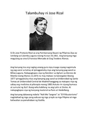 Thumbnail for Talambuhay Ni Jose Rizal