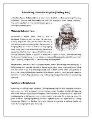 Thumbnail for Talambuhay Ni Melchora Aquino