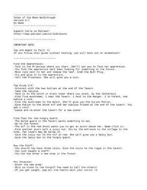 Thumbnail for Tales Of The Moon Walkthrough 0