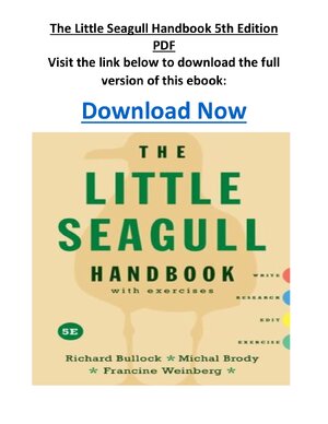 Thumbnail for The Little Seagull Handbook 5th Edition PDF