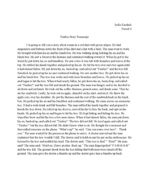 Thumbnail for Timber Story Transcript