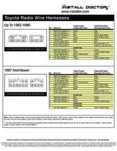 Toyota Radio Wiring thumbnail