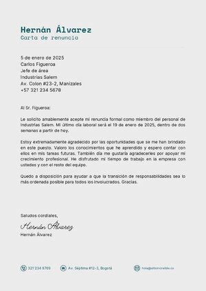 Thumbnail for Cartas de Renuncia