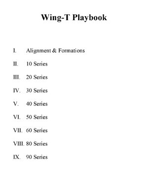 Thumbnail for Wing T Football Playbook Guide