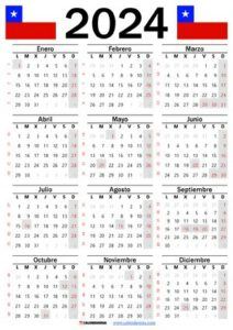 Calendario 2024 Chile thumbnail