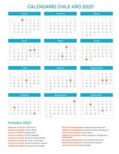 Calendario Chile 2020 thumbnail