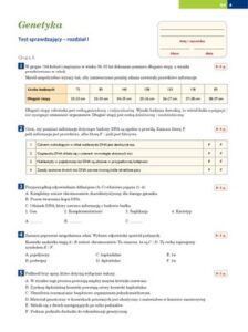 Test Po Dziale 1 Genetyka PDF thumbnail