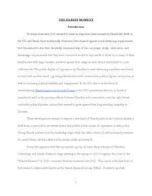 Thumbnail for THE HAREDI MOMENT