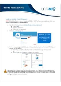 How to Access lcg360 thumbnail