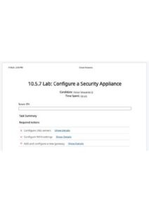 10.5.7 lab: configure a security appliance thumbnail