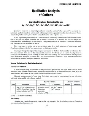 Thumbnail for Qualitative Analysis of Cations