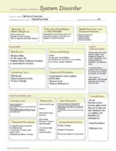 ATI Endocrine System Disorder Learning Template thumbnail