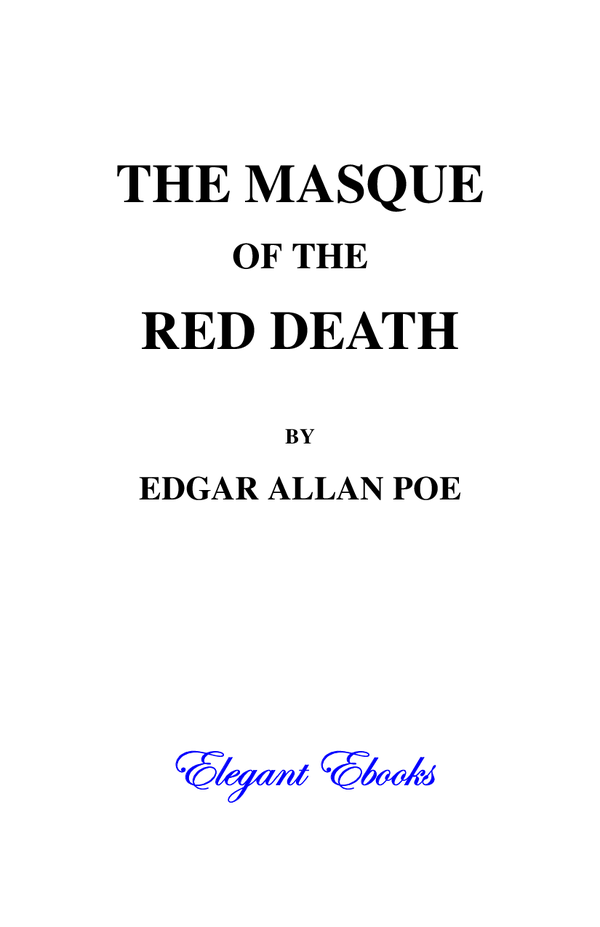 The Masque of the Red Death