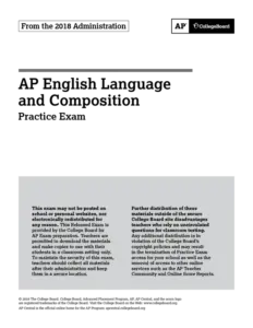 AP English Language and Composition Practice Exam