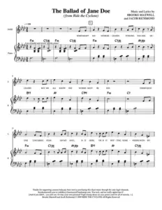 The Ballad Of Jane Doe Sheet Music