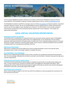 Free Hospital Volunteering Opportunities Guide Pdf Philadelphia