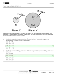Unit 3 Progress Check Mcq Part A Ap Physics