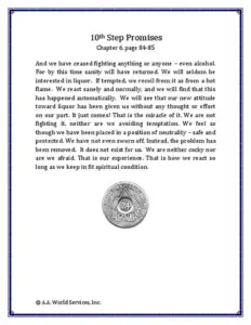 10th Step Promises Chapter 6, page 84-85