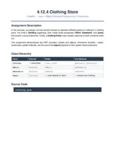 4.12.4 Clothing Store