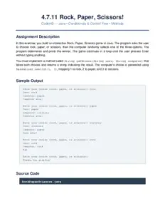 4.7.11 Rock Paper Scissors