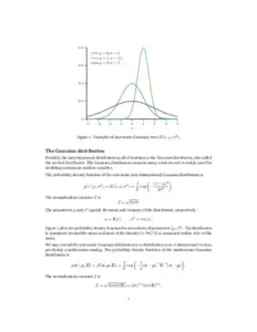 Figure 1: Examples of univariate Gaussian