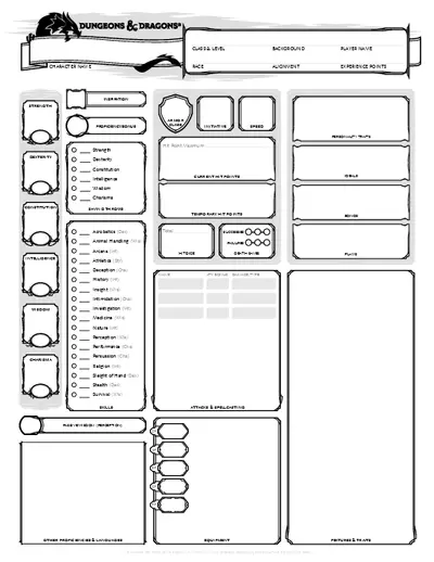 DND Character Sheet