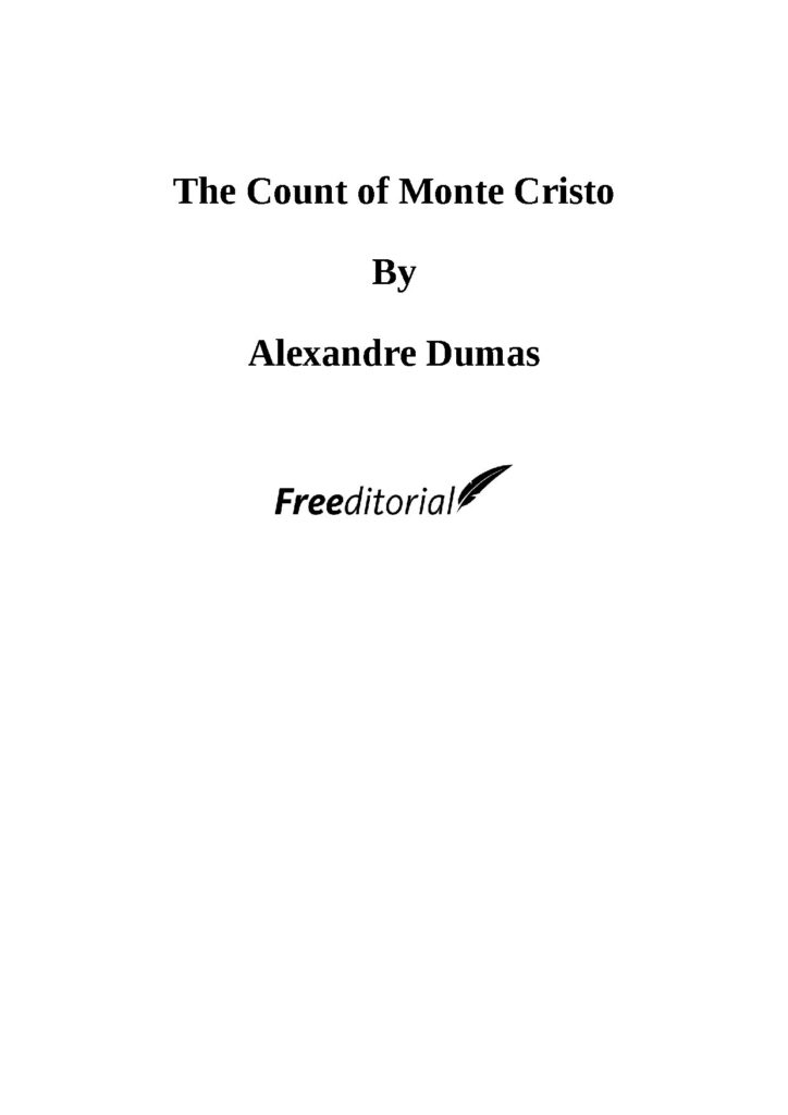The Count of Monte Cristo Novel