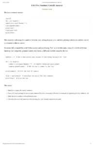 8.4.5 Five Numbers CodeHS Answers