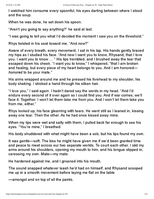 A Court Of Mist And Fury Chapter No 55