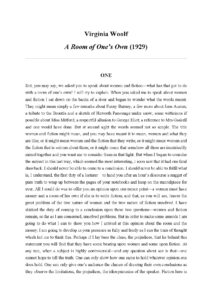 A Room of One’s Own Book by Virginia Woolf