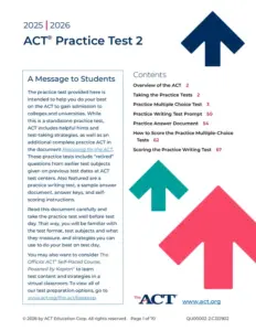 ACT Practice Test 2