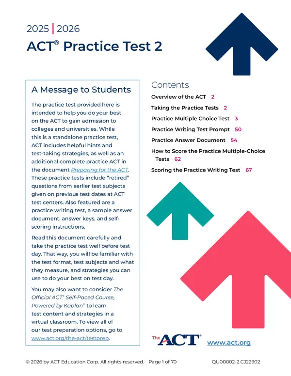 ACT Practice Test 2