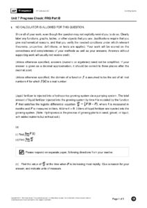 AP Calculus BC Unit 7 Progress Check FRQ Part B