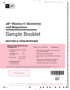 AP Physics C Electricity and Magnetism Sample Free Response