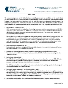ACT FAQ