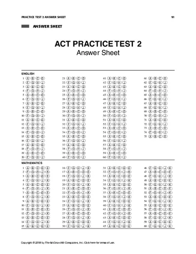 Act Practice Test 2