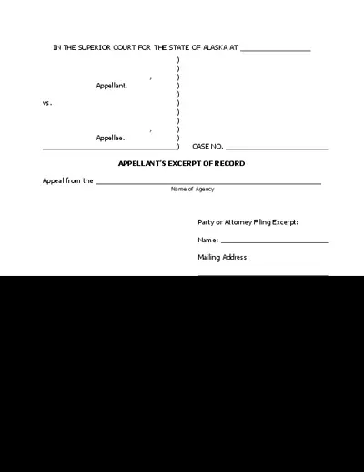 AP-165 Excerpt of Record Cover Sheet