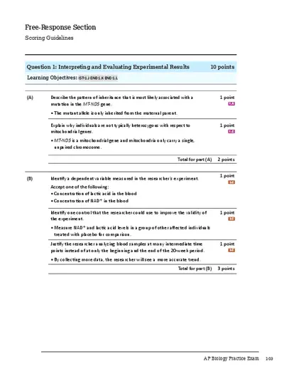 AP Biology Practice Exam