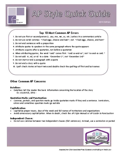 Top 10 Most Common AP Errors - AP Guide