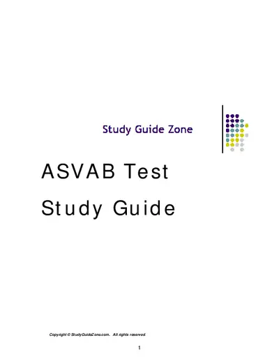 ASVAB Test Study Guide